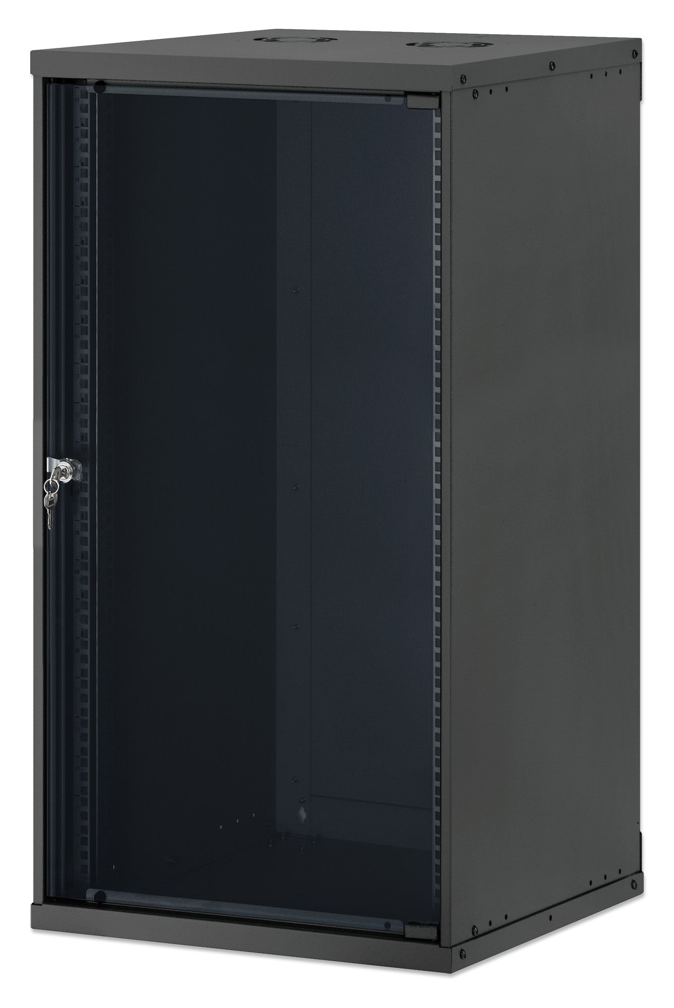 20U 19" Wall Mount Network Cabinet, Basic Line, 560 mm Depth, Black Image 1