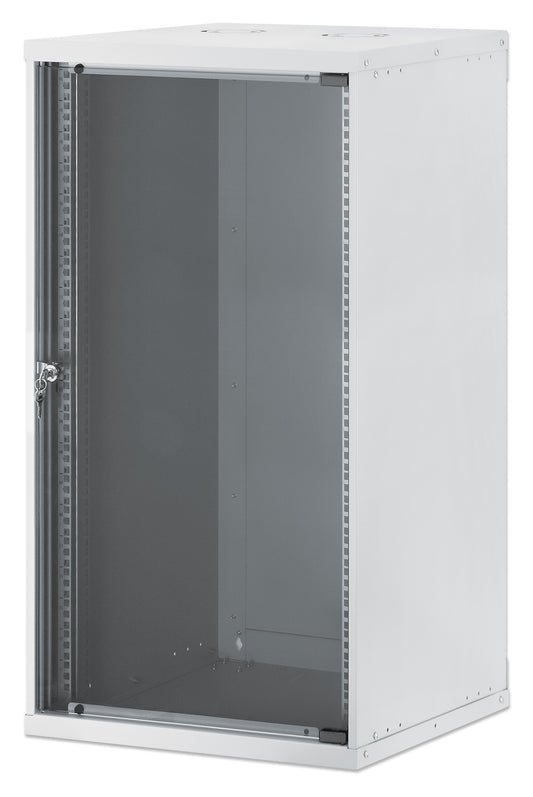 20U 19" Wall Mount Network Cabinet, Basic Line, 560 mm Depth, Gray Image 1