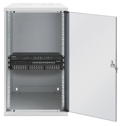 20U 19" Wall Mount Network Cabinet, Basic Line, 560 mm Depth, Gray Image 4