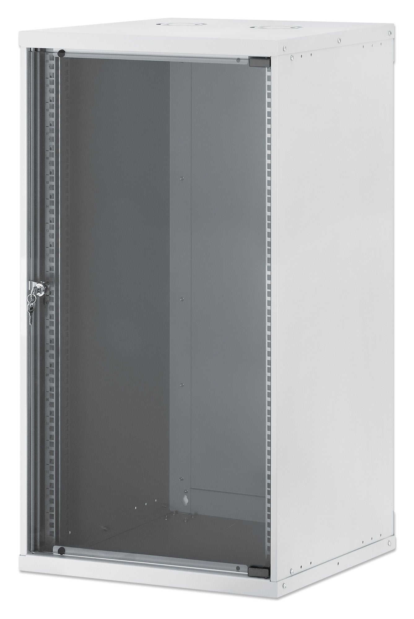 20U 19" Wall Mount Network Cabinet, Basic Line, 560 mm Depth, Gray Image 1