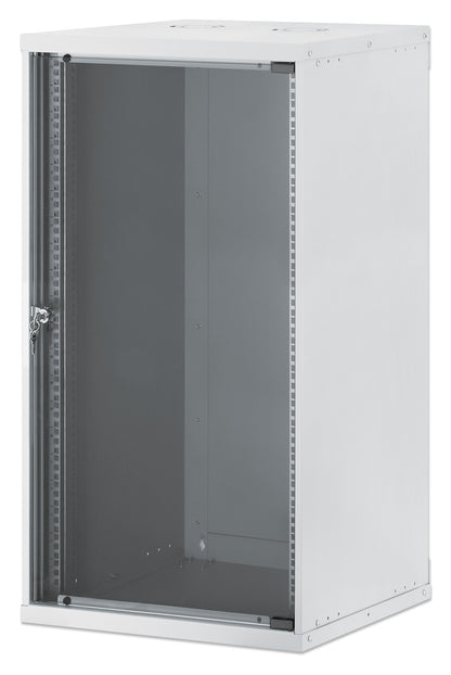 20U 19" Wall Mount Network Cabinet, Basic Line, 560 mm Depth, Gray Image 1