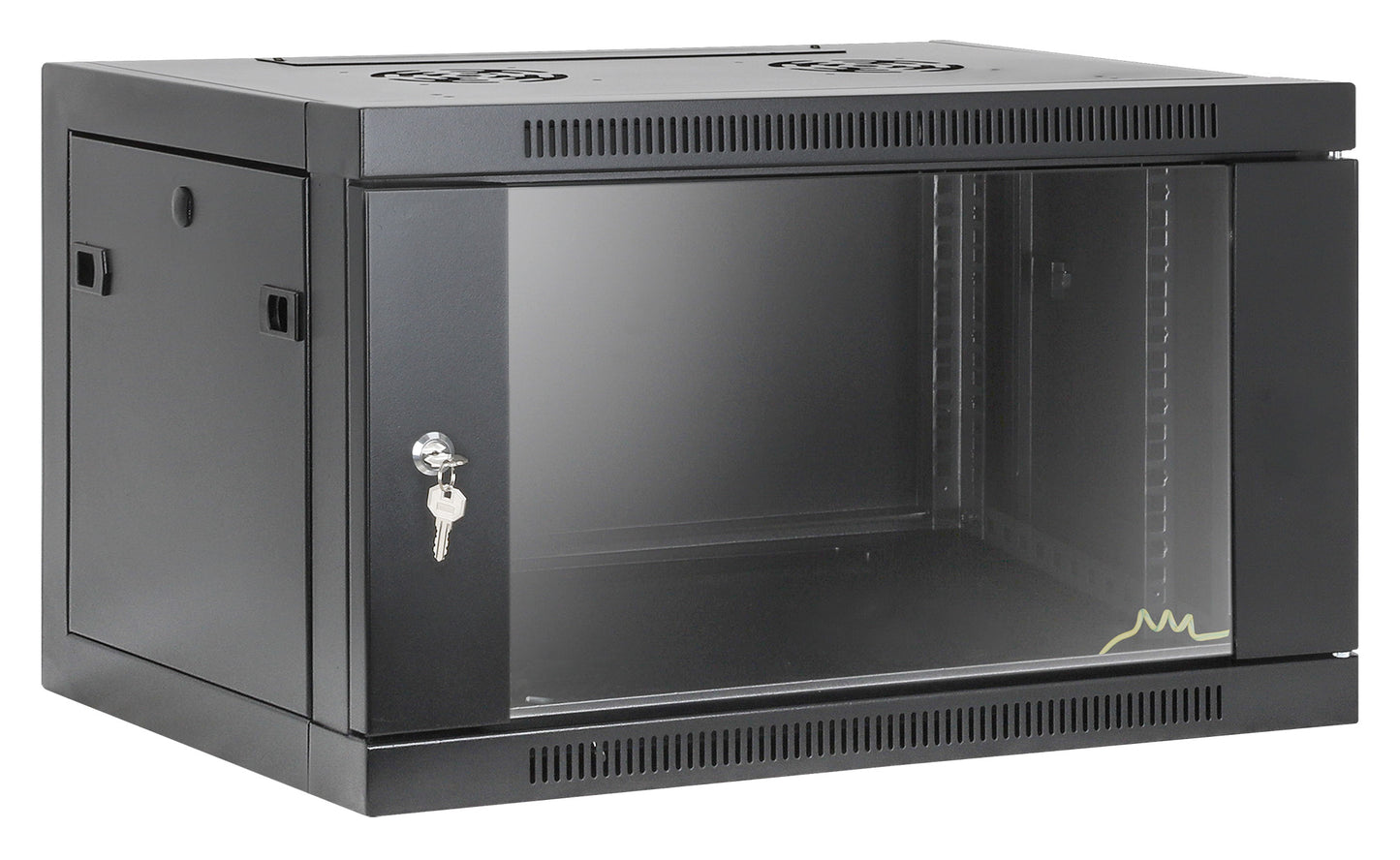 6U 19" Toolless Wall Mount Network Cabinet, 450 mm Depth, Black Image 2