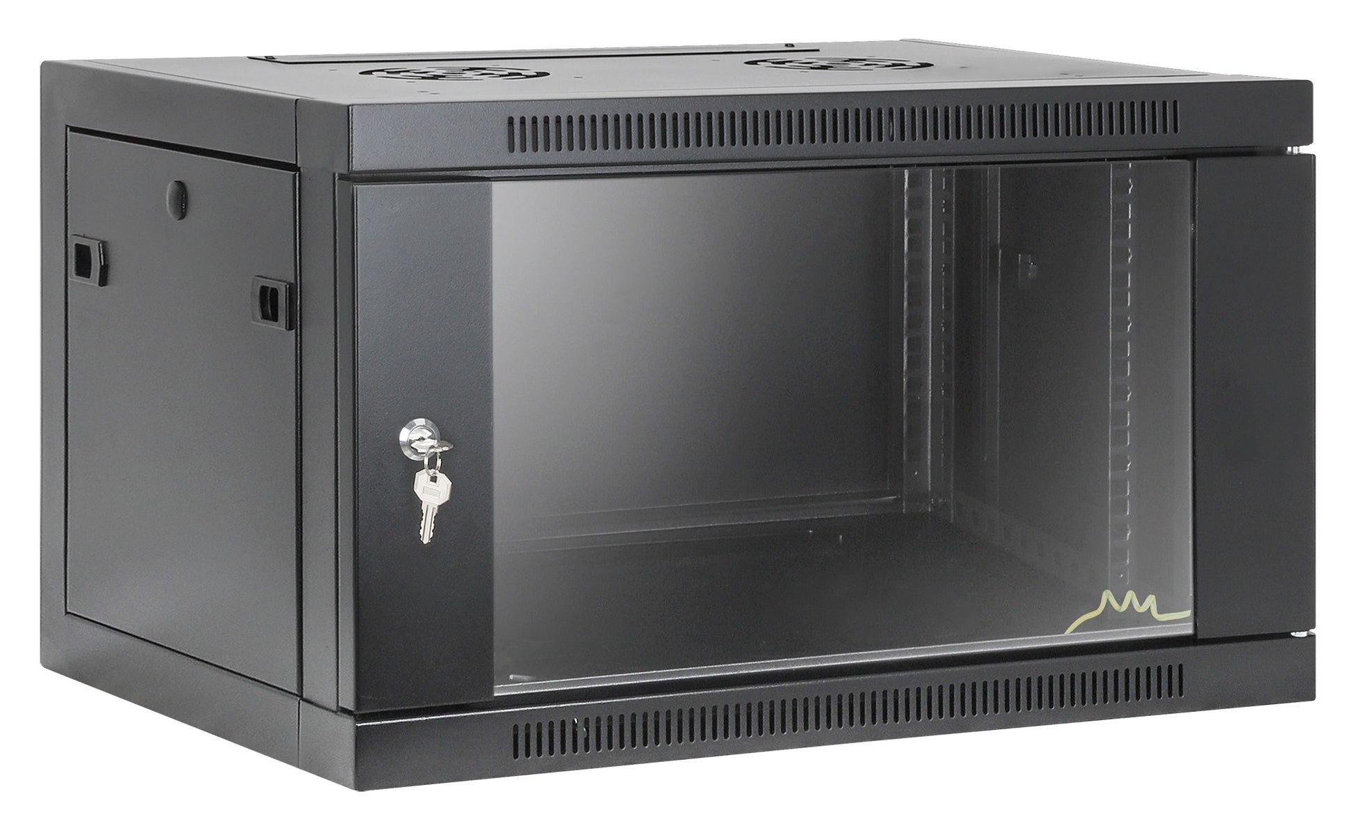 6U 19" Toolless Wall Mount Network Cabinet, 450 mm Depth, Black Image 2