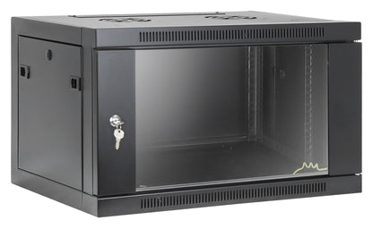 6U 19" Toolless Wall Mount Network Cabinet, 450 mm Depth, Black Image 2