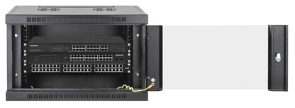 6U 19" Toolless Wall Mount Network Cabinet, 450 mm Depth, Black Image 4