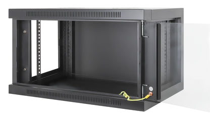 6U 19" Toolless Wall Mount Network Cabinet, 450 mm Depth, Black Image 8
