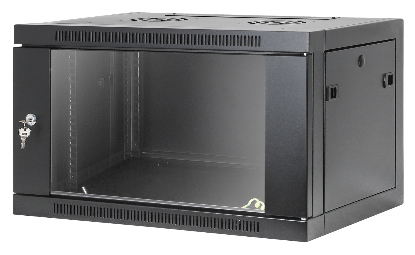 6U 19" Toolless Wall Mount Network Cabinet, 450 mm Depth, Black Image 1