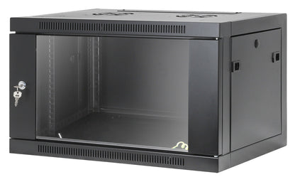 6U 19" Toolless Wall Mount Network Cabinet, 450 mm Depth, Black Image 1