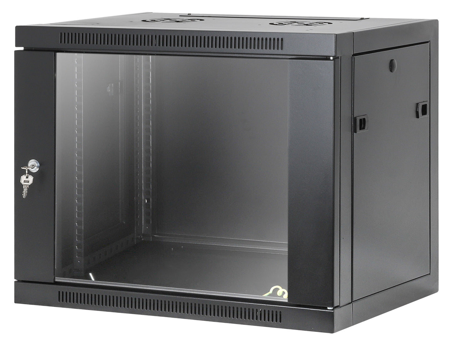 9U 19" Toolless Wall Mount Network Cabinet, 450 mm Depth, Black Image 1