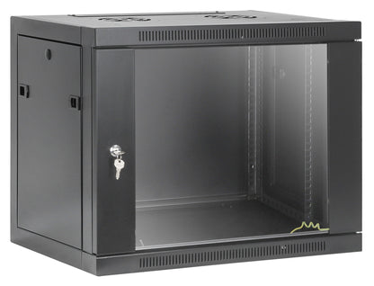 9U 19" Toolless Wall Mount Network Cabinet, 450 mm Depth, Black Image 2