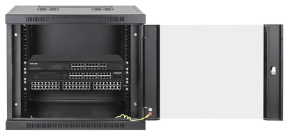 9U 19" Toolless Wall Mount Network Cabinet, 450 mm Depth, Black Image 4