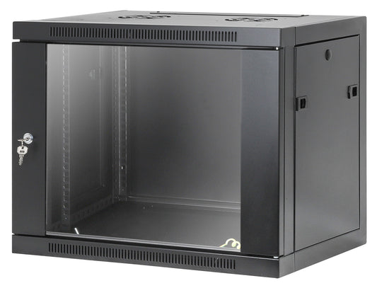 19" Toolless Wall Mount Network Cabinet, 9U, 450 mm (17.7 in.) Depth, Black Image 1