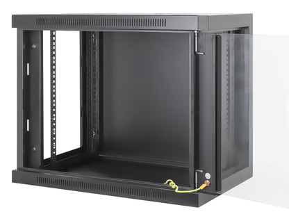 9U 19" Toolless Wall Mount Network Cabinet, 450 mm Depth, Black Image 8