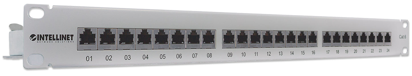 Cat6 Shielded 24-Port Patch Panel, 1U Image 2