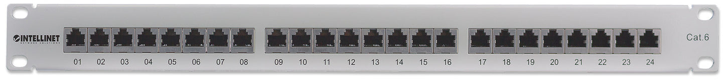 Cat6 Shielded 24-Port Patch Panel, 1U Image 3