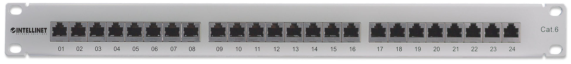 Cat6 Shielded 24-Port Patch Panel, 1U Image 3