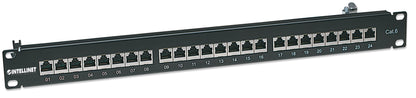 Cat6 Shielded 24-Port Patch Panel, 1U Image 3