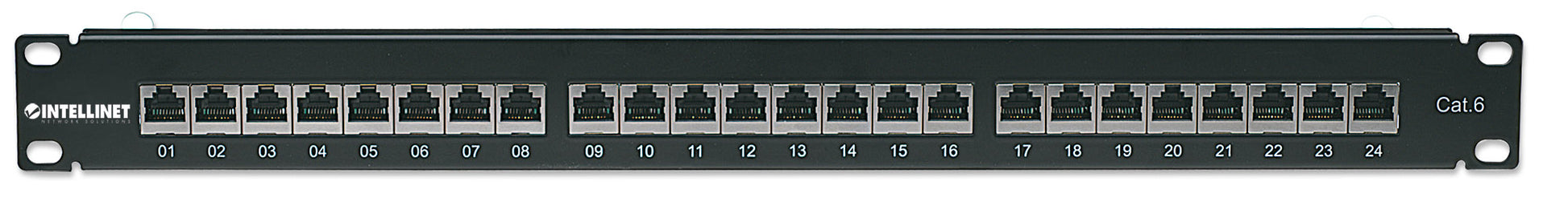 Cat6 Shielded 24-Port Patch Panel, 1U Image 4