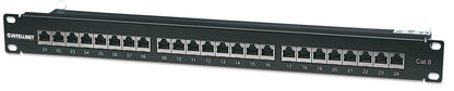 Cat6 Shielded 24-Port Patch Panel, 1U Image 1