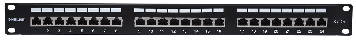 Cat6a 10G Shielded 24-Port Patch Panel, 1U Image 3