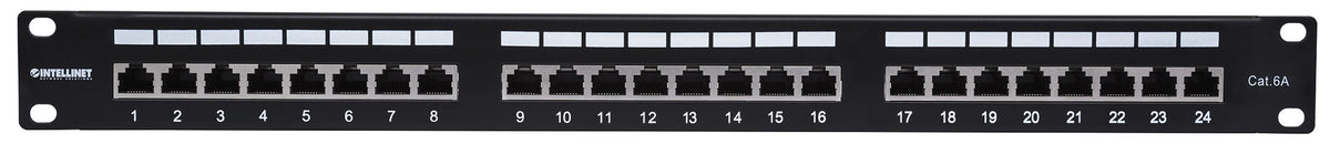 Cat6a 10G Shielded 24-Port Patch Panel, 1U Image 3