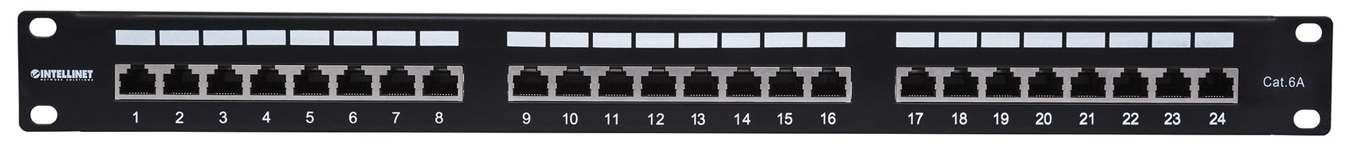 Cat6a 10G Shielded 24-Port Patch Panel, 1U Image 3