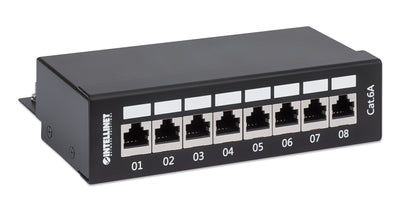 Cat6a 10G Shielded 8-Port Desktop Patch Panel Image 3