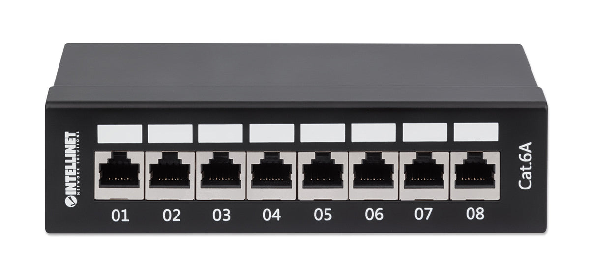 Cat6a 10G Shielded 8-Port Desktop Patch Panel Image 4