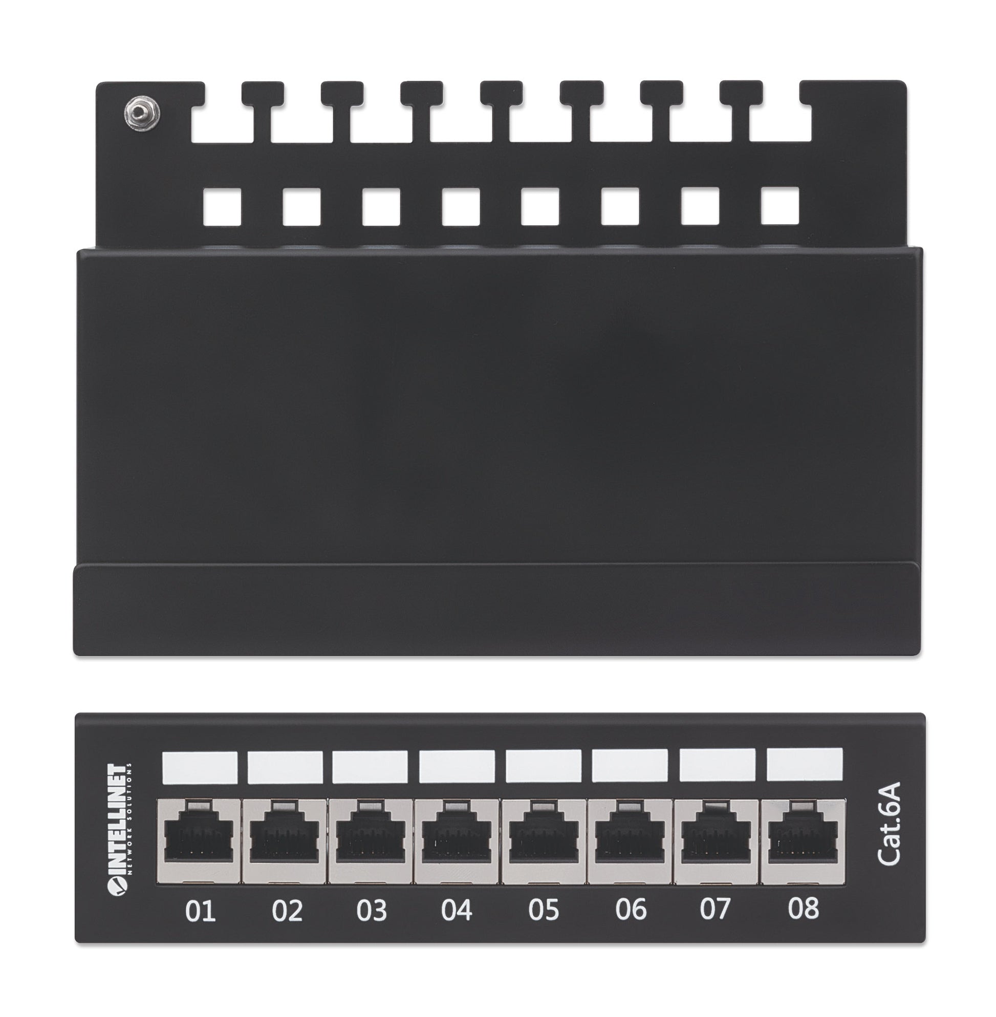 Cat6a 10G Shielded 8-Port Desktop Patch Panel Image 6