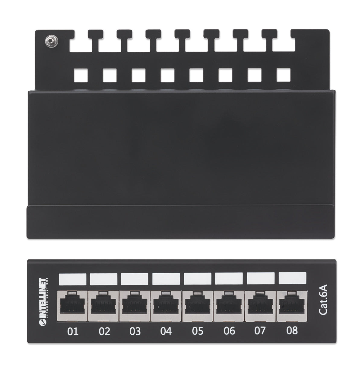 Cat6a 10G Shielded 8-Port Desktop Patch Panel Image 6