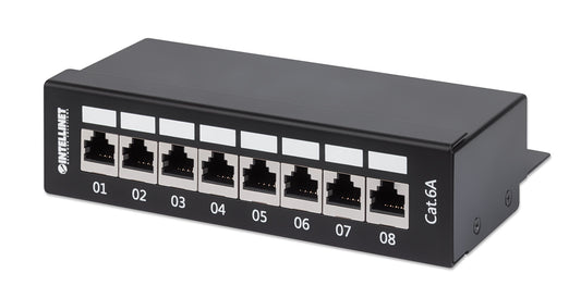 Cat6a 10G Shielded 8-Port Desktop Patch Panel Image 1