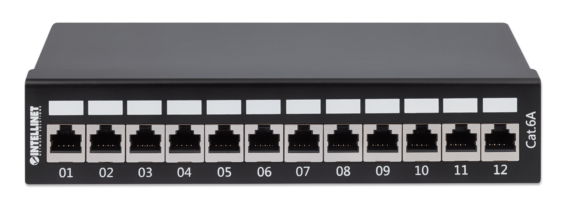 Cat6a 10G Shielded 12-Port Desktop Patch Panel Image 4