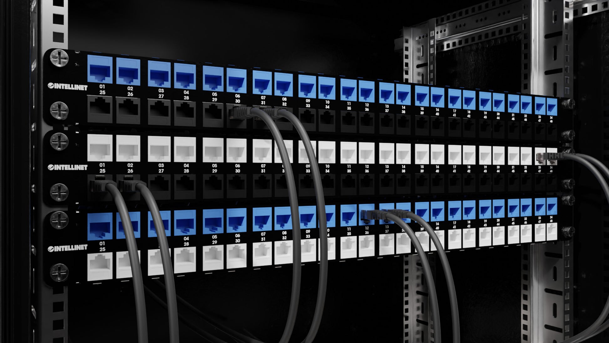 48-Port Shielded Blank Patch Panel, 1U Image 7