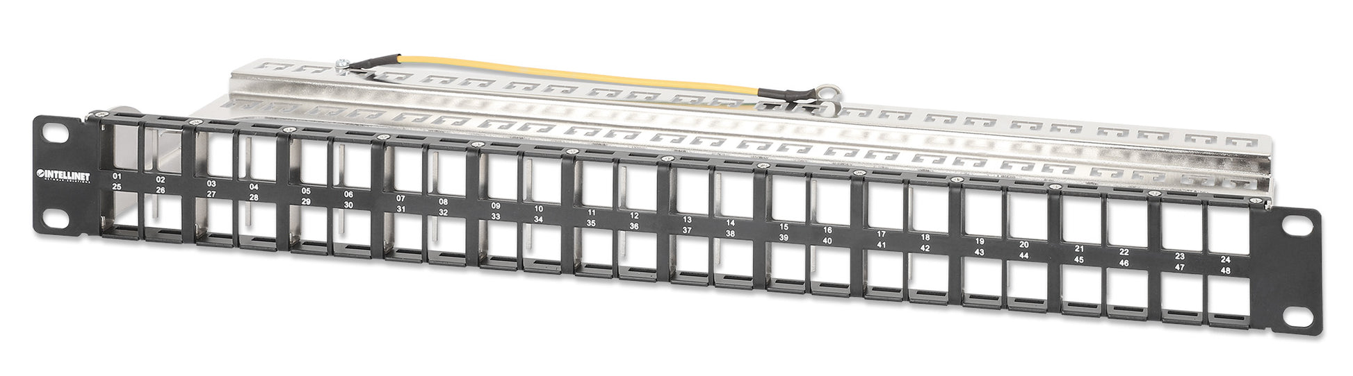 48-Port Shielded Blank Patch Panel, 1U Image 1