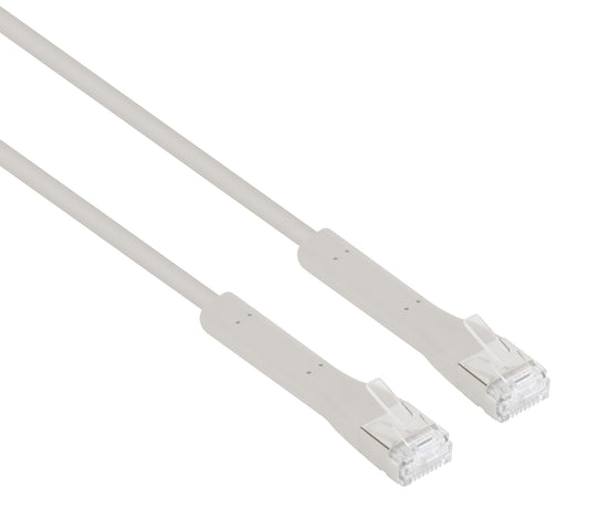 Cat6a F/FTP FlexiBoot Slim Network Patch Cable, 0.5 m, Gray Image 2