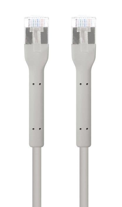Cat6a F/FTP FlexiBoot Slim Network Patch Cable, 1.5 m, Gray Image 4