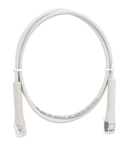 Cat6a F/FTP FlexiBoot Slim Network Patch Cable, 1.5 m, Gray Image 7
