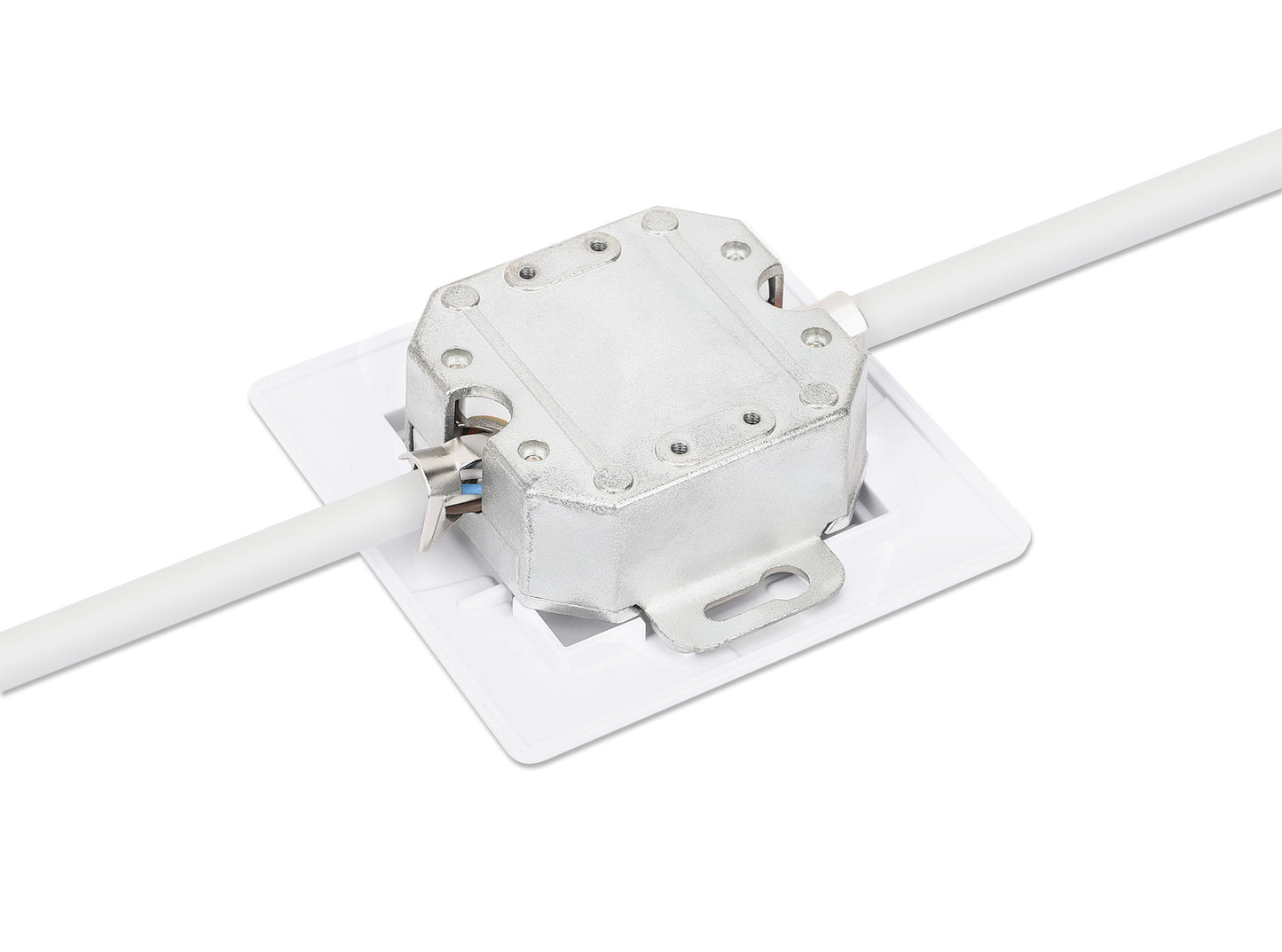 2-Port Cat6 10G Shielded RJ45 Wall Plate Image 6
