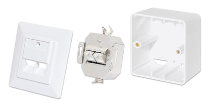 2-Port Cat6 10G Shielded RJ45 Wall Plate Image 7