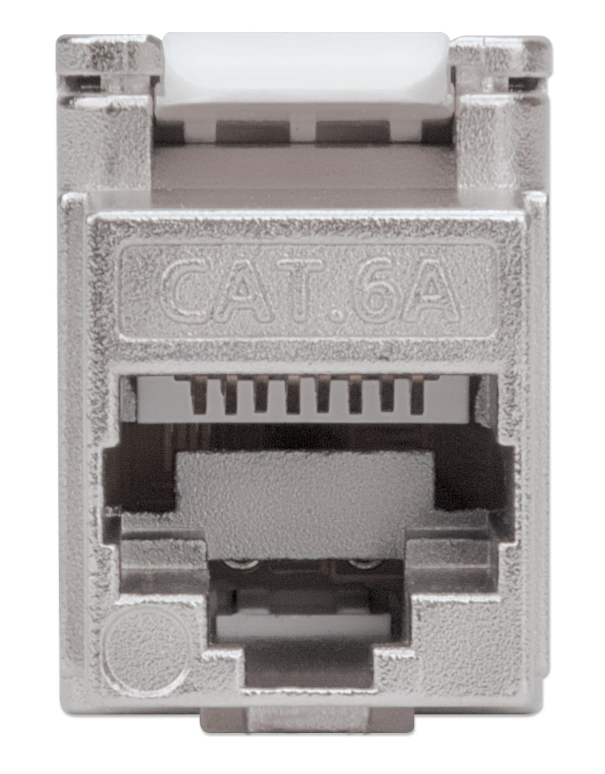 Cat6a 10G Shielded Toolless Keystone Jack, Silver Image 5