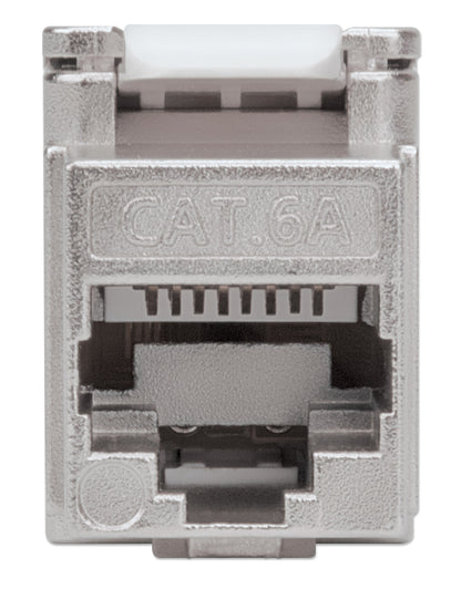 Cat6a 10G Shielded Toolless Keystone Jack, Silver Image 5
