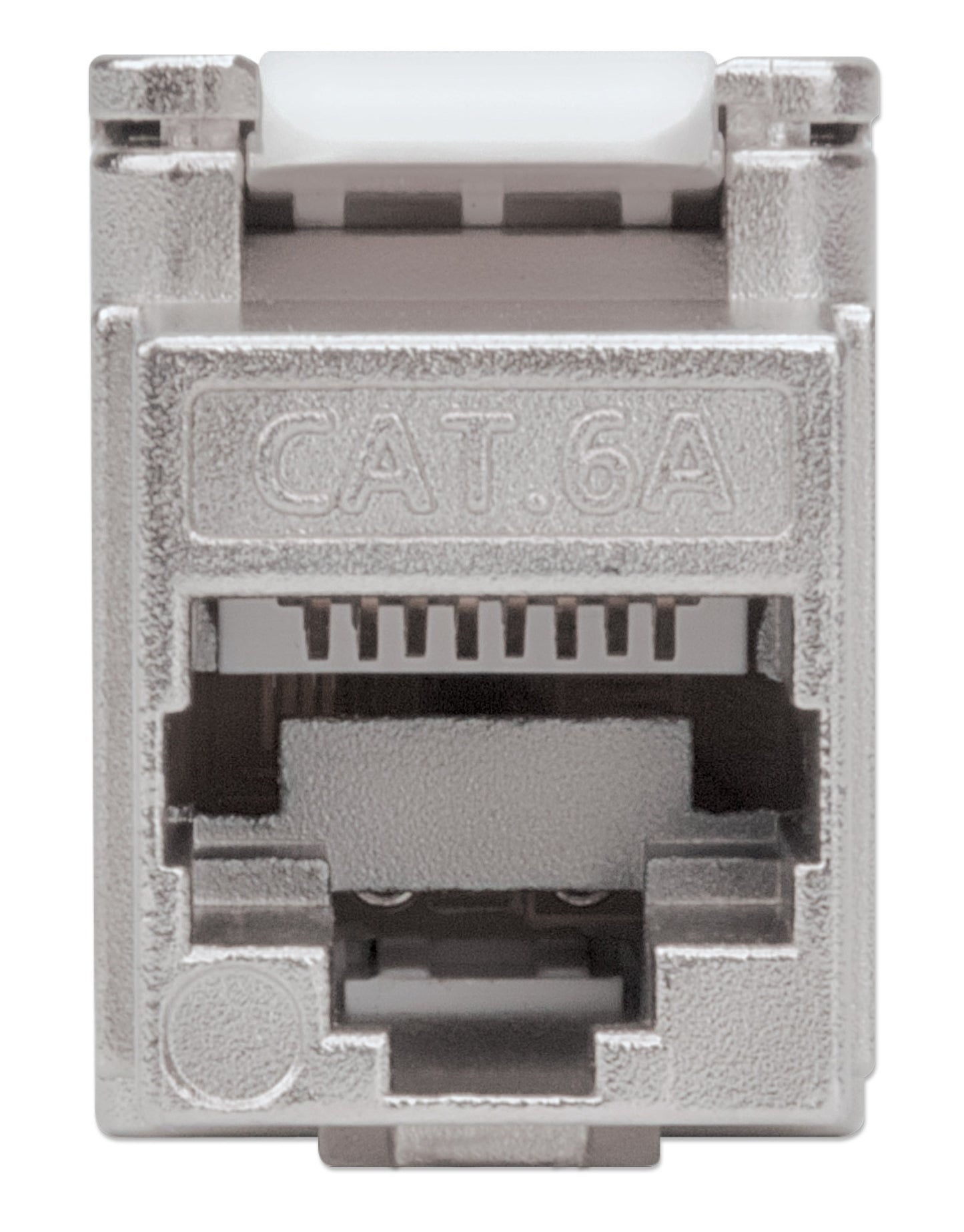 Cat6a 10G Shielded Toolless Keystone Jack, Silver Image 5