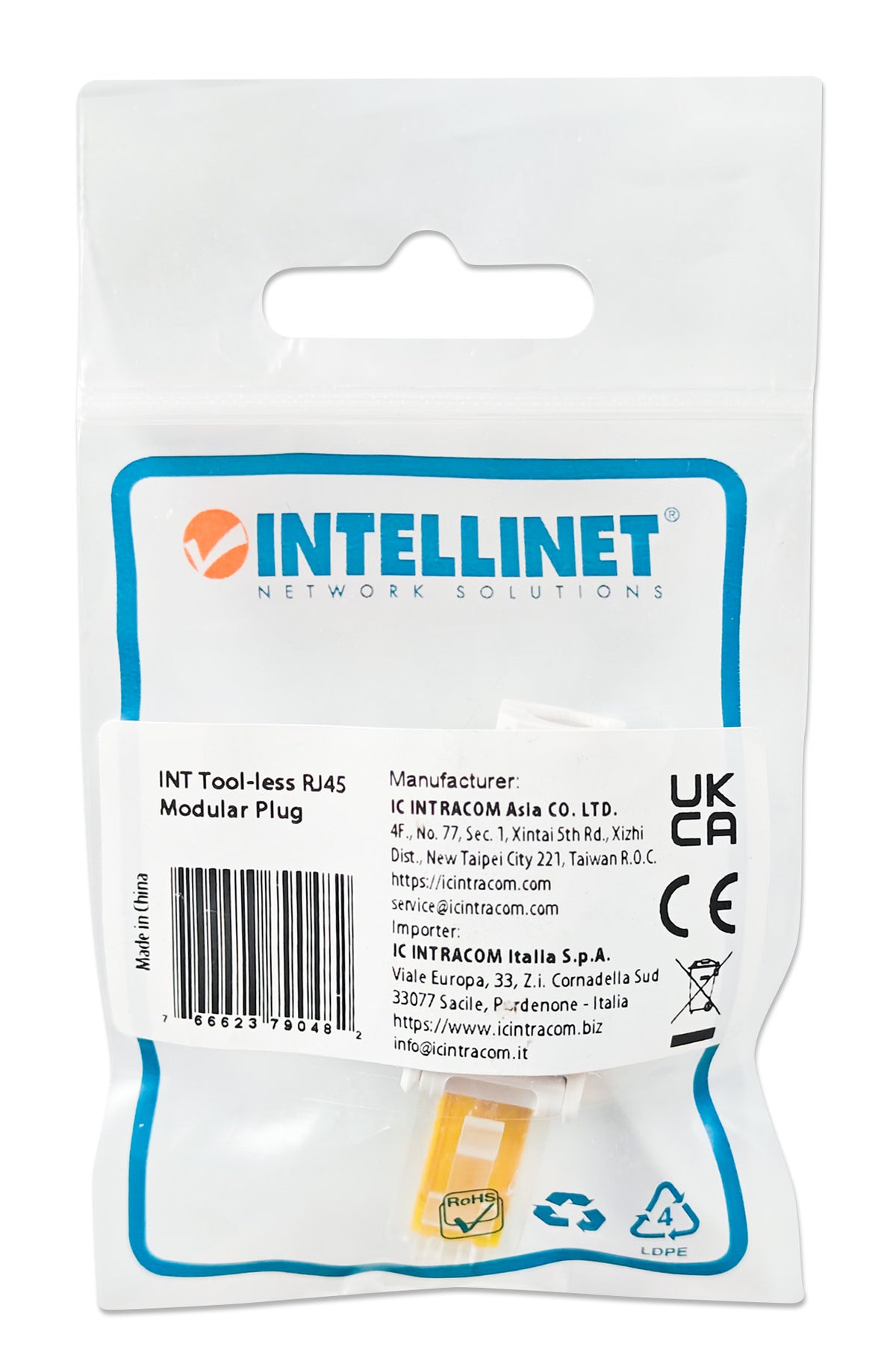 Toolless RJ45 Plug Packaging Image 2