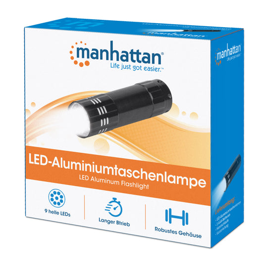LED Aluminum Flashlight, 3-Pack Packaging Image 2