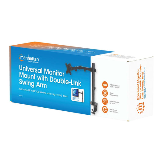 Monitor Mount with Double-Link Swing Arm, for 13" to 32" Displays Packaging Image 2