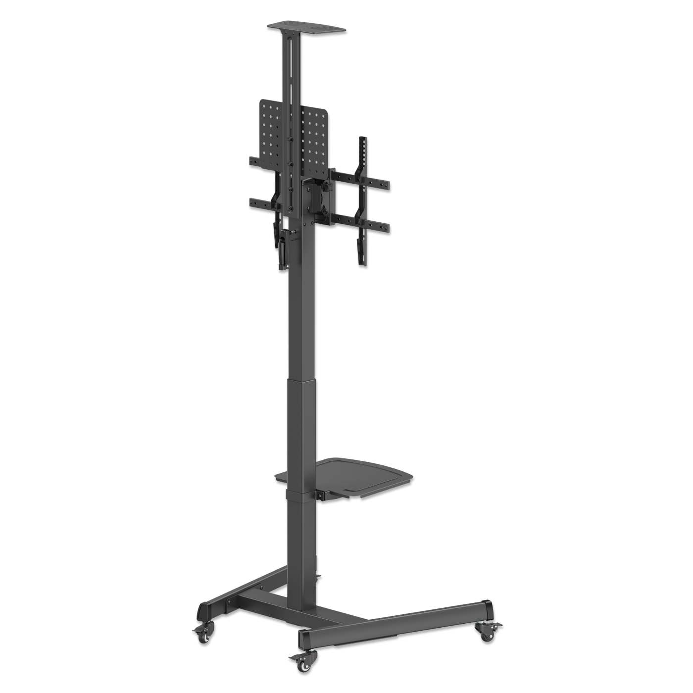 Multimedia TV Cart with Tool-Free Height Adjustment, for 37" to 86" Displays Image 9