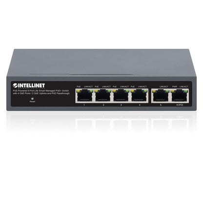 PoE-Powered 6-Port Lite Smart Managed PoE+ Switch with 4 GbE Ports / 2 GbE Uplinks and PoE Passthrough Image 6