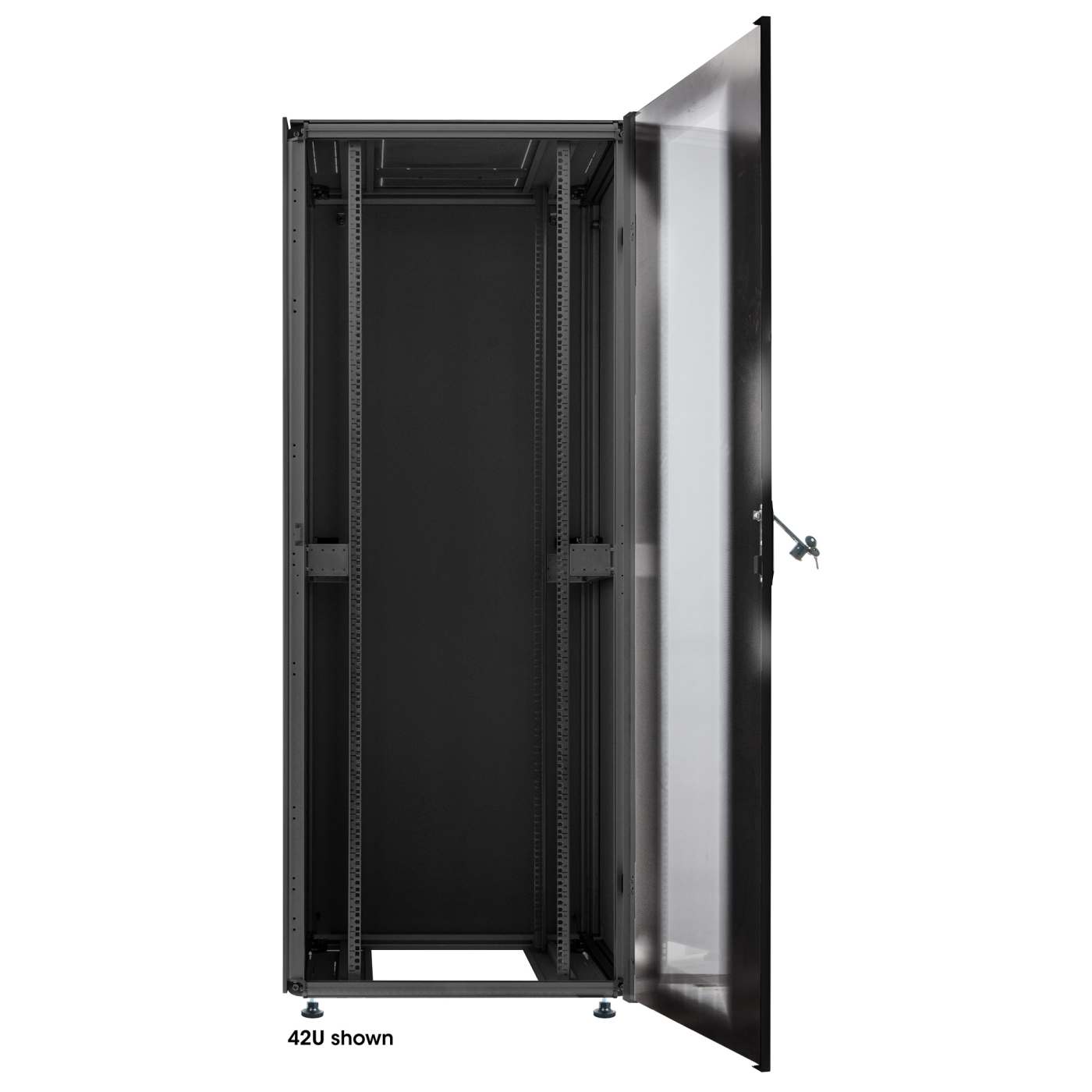Premium 19" Network Cabinet, 22U, 800 (D) x 600 (W) x 1133 (H) mm, Black Image 3
