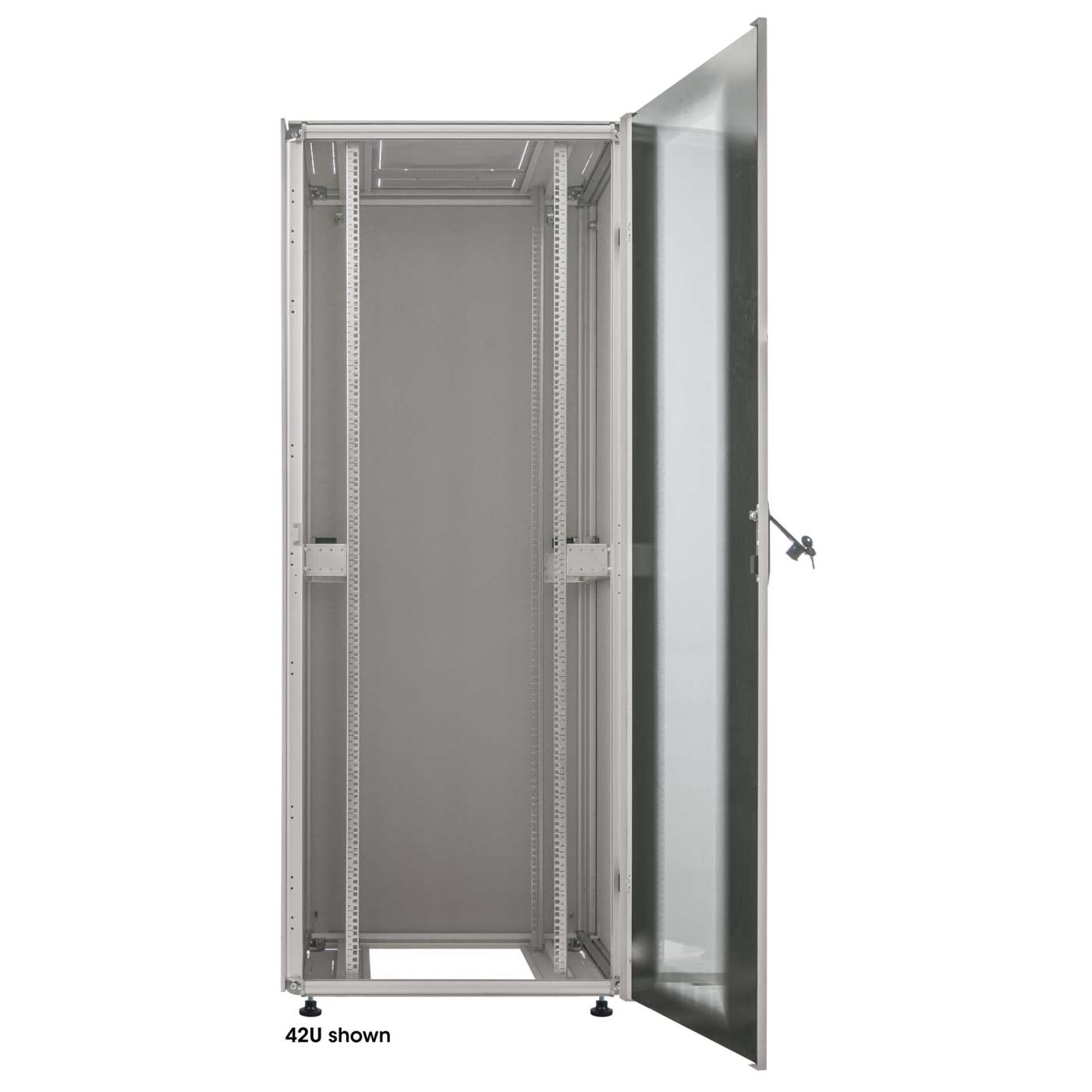 Premium 19" Network Cabinet, 22U, 800 (D) x 600 (W) x 1133 (H) mm, Gray Image 3