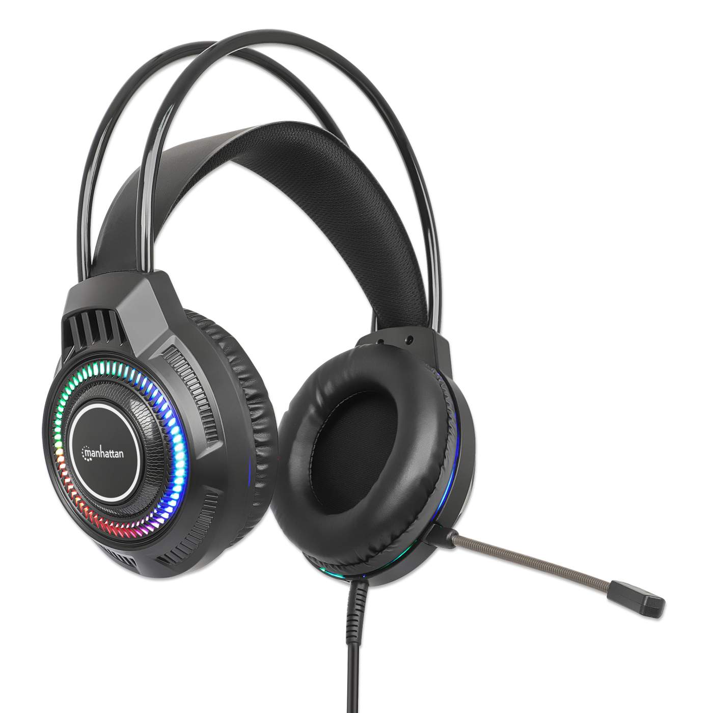 RGB LED Over-Ear USB Gaming Headset Image 4